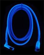 Revoltec Nappe SATA coudé UV Active 1m Blue RC051 - Accessoire boîtier - 0