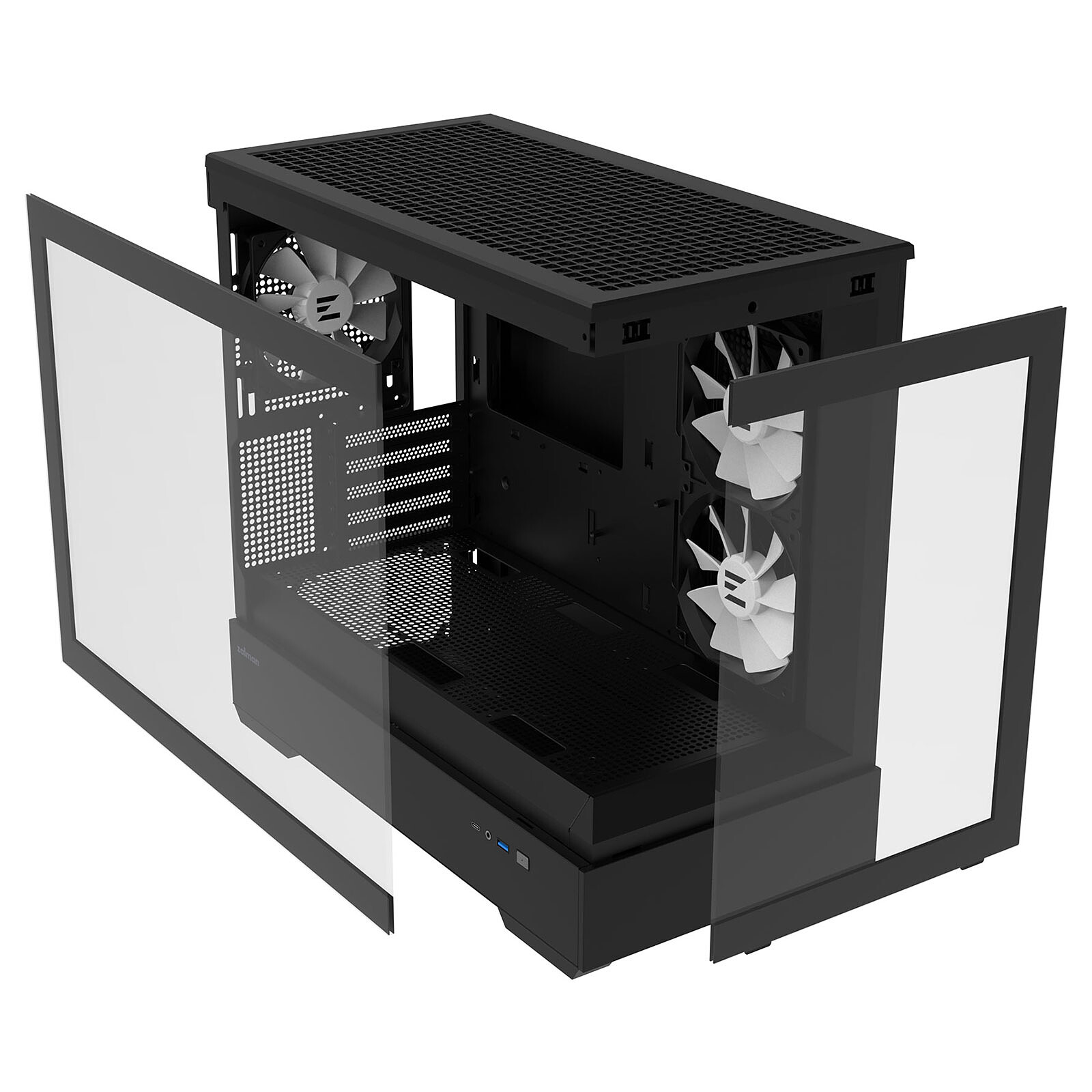 Zalman P30 Black V2 Noir - Boîtier PC Zalman - Cybertek.fr - 1