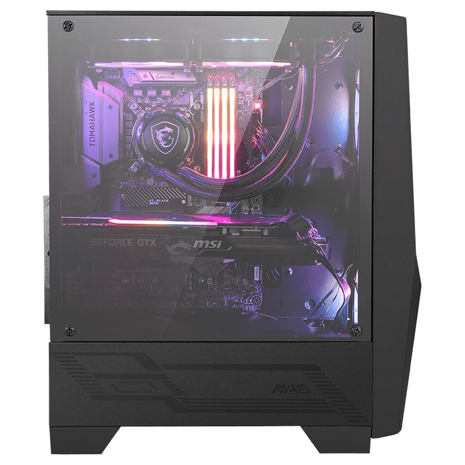 MSI MAG FORGE 100R Noir - Boîtier PC MSI - Cybertek.fr - 1