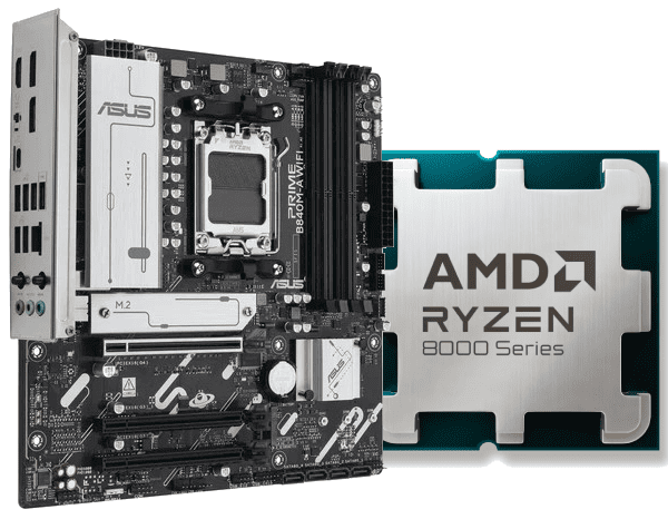 Kit Upgrade PC Asus PRIME B840M-A WIFI + Ryzen 5 8400F tray Cybertek