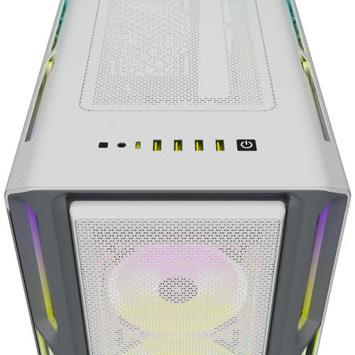 Corsair iCUE 5000T RGB Tempered White Blanc - Boîtier PC Corsair - 6