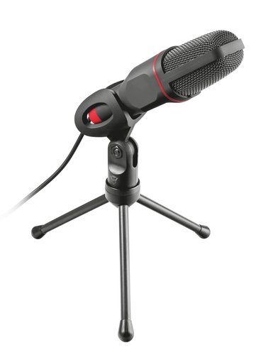 image produit Trust Microphone Streaming Mico - Noir/USB/3,5mm/Trépied Cybertek