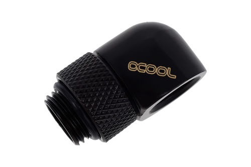 image produit Alphacool Alphacool Fitting coudé rotatif 90° noir - 14mm Cybertek