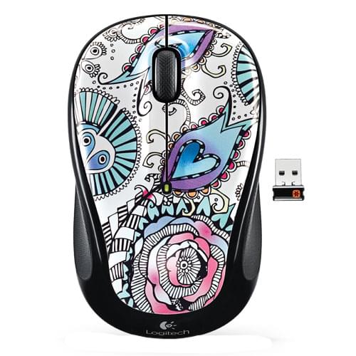 Logitech Wireless Mouse M325 Floral Foray - Souris PC Logitech - 0