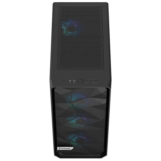 Fractal Design Meshify 2 Compact RGB TG Black Noir - Boîtier PC - 2