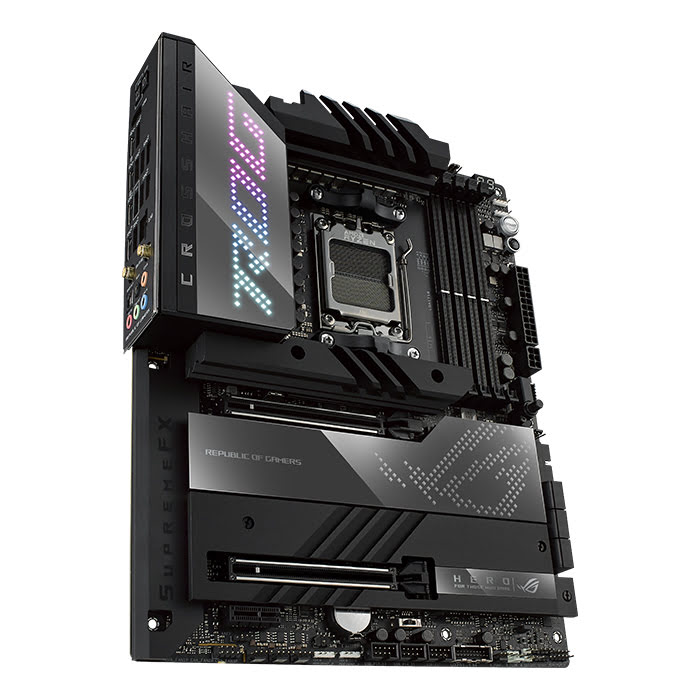 Asus ROG CROSSHAIR X670E HERO ATX  - Carte mère Asus - Cybertek.fr - 0