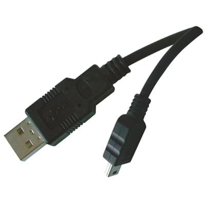 Câble Mini USB B - USB A - 1,50 m - Connectique PC - Cybertek.fr - 0