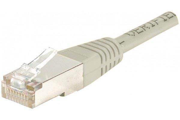 Connectique réseau Cordon Cat 6, 4P Moule 0.50 m FTP Bleu