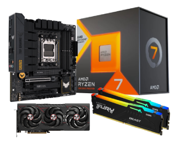 B650MPlus+R77800X3D+KF560C36BBE2AK2-32RGB+RX9070XT - Cybertek.fr - 0
