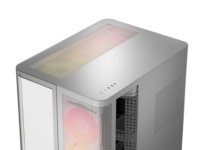 Corsair Air 5400 LX-R RGB Link Blanc Blanc - Boîtier PC Corsair - 12