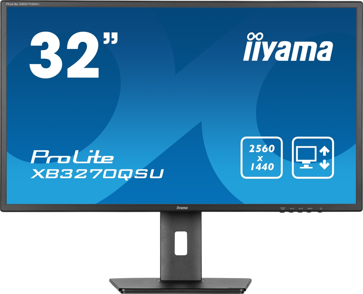 image produit Iiyama PROLITE XB3270QSU-B1 - 31.5" QHD 100Hz IPS Pied réglable Cybertek