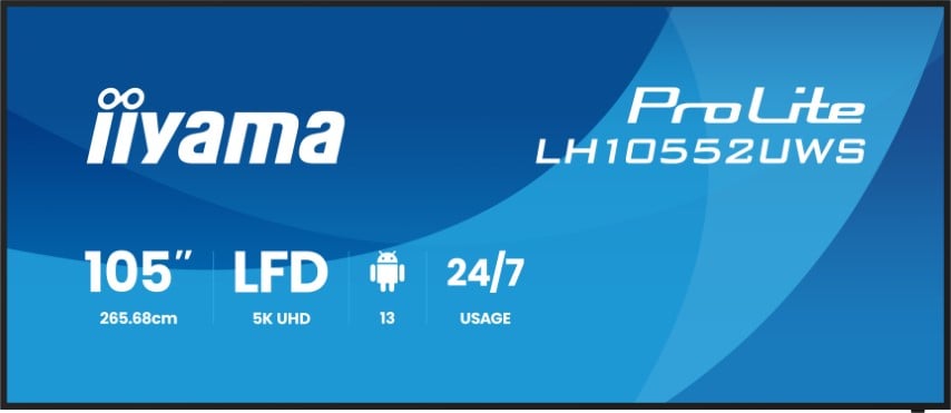 Iiyama 105 pouces  LH10552UWS-B1AG - Ecran PC Iiyama - Cybertek.fr - 0