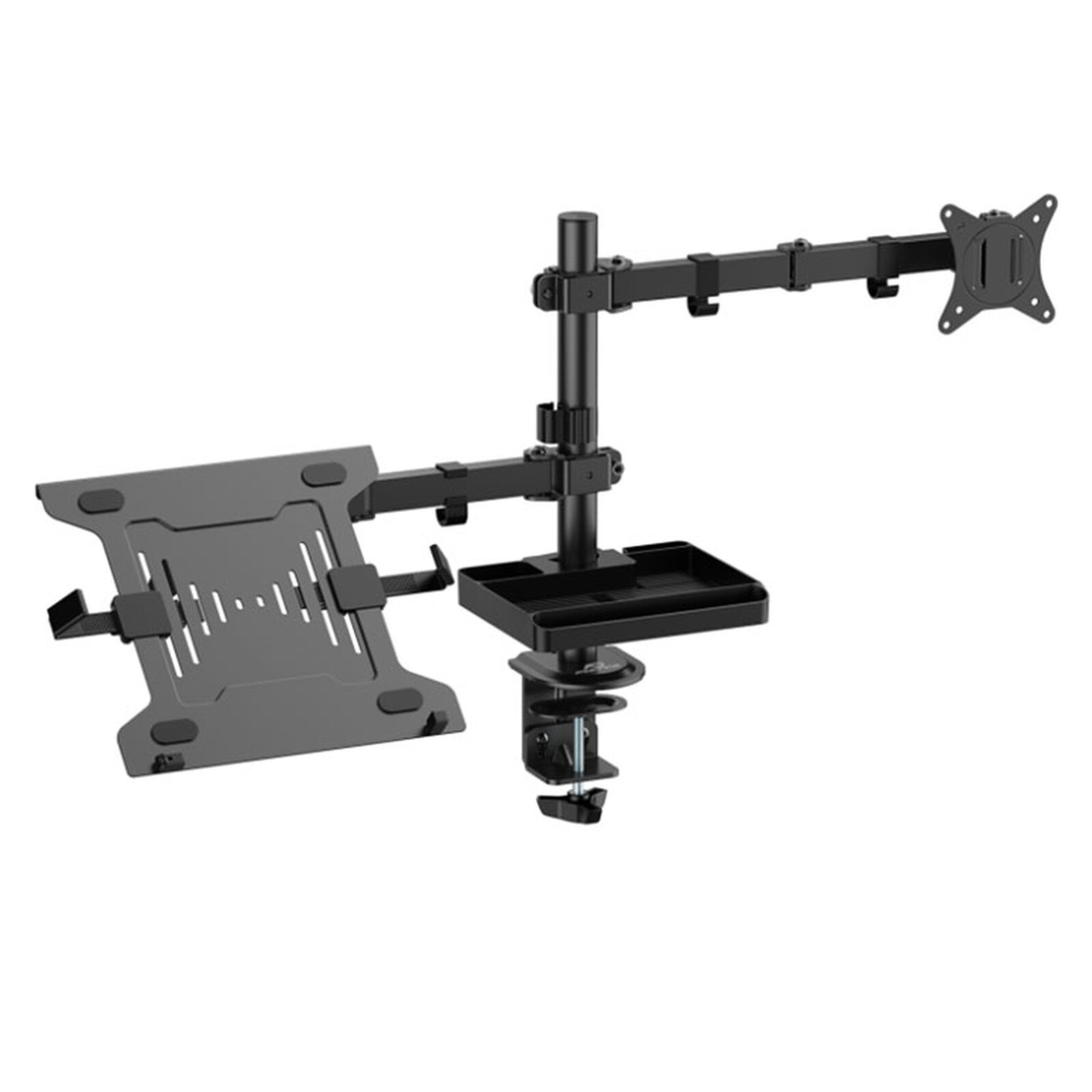 Support Bureau 1 écran 32" + 1 PC portable 15.6" - Accessoire écran - 0