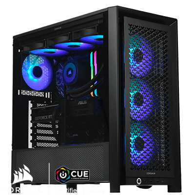 PC Gamer Black Flag Powered by Corsair