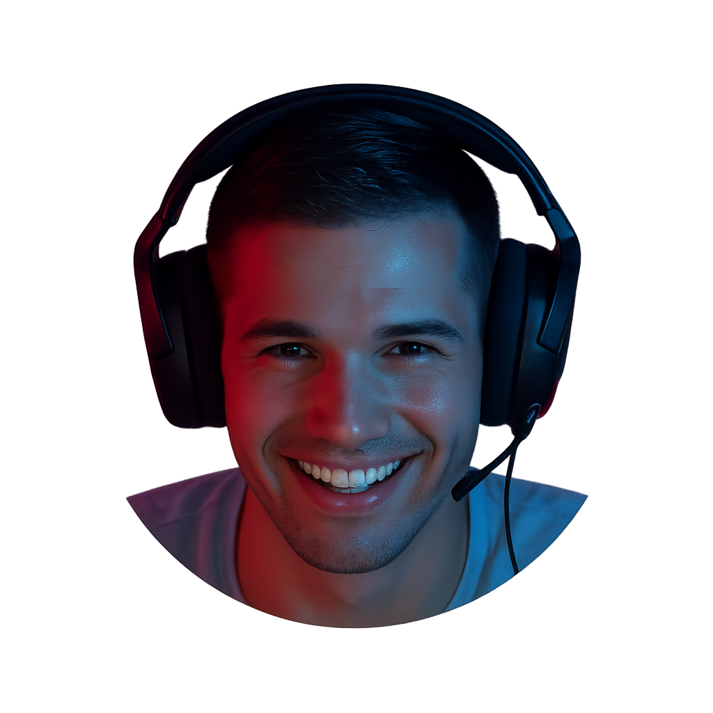 photo homme avec casque