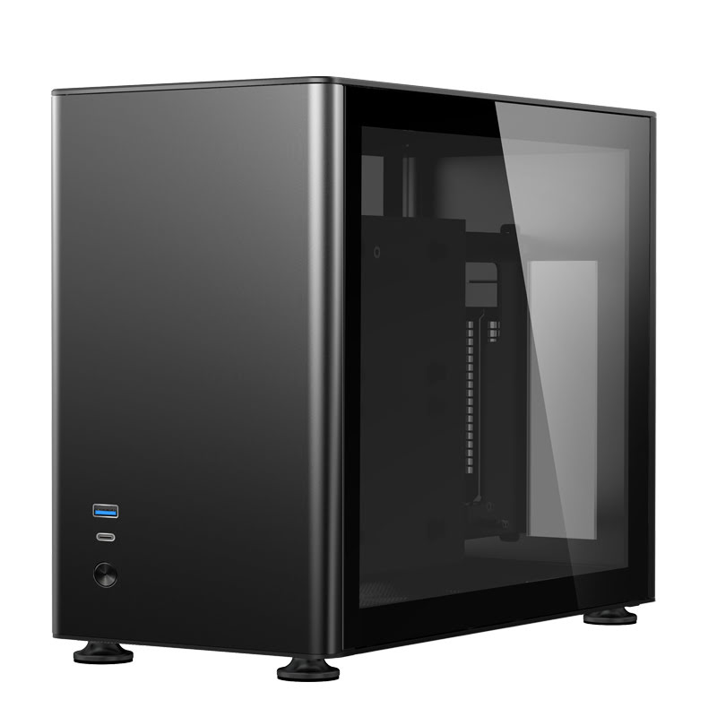 Boîtier PC Jonsbo A4 Black - mT/Sans Alim/ITX