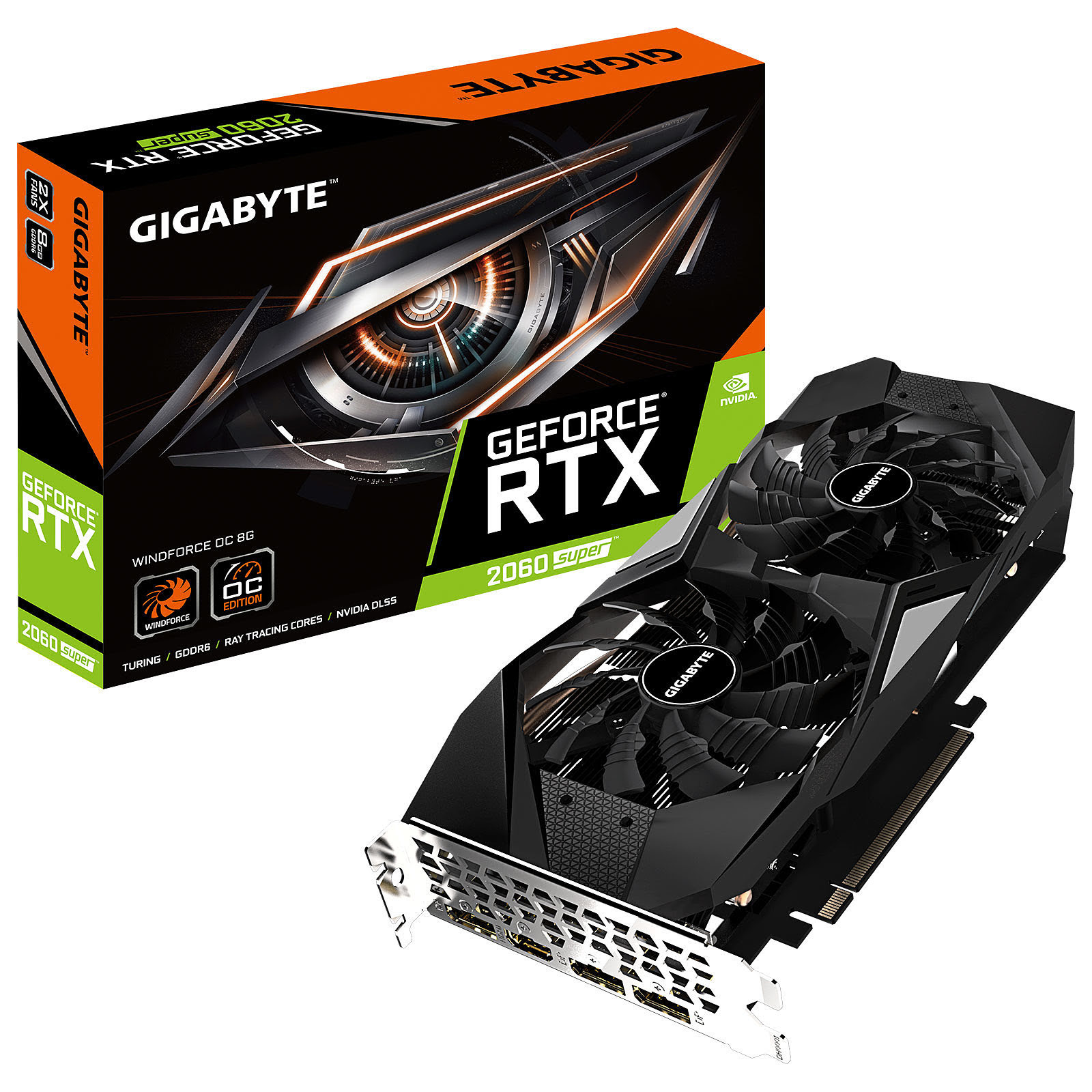 Gigabyte RTX 2060 SUPER WindForce OC 8G - Carte graphique - 0