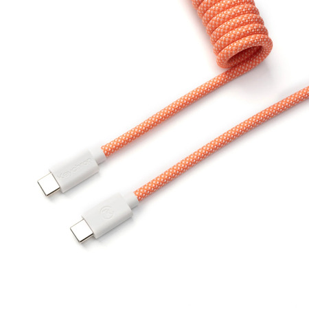 Cable Coiled Aviator - USB C - Rose Orange - Connectique PC - 0