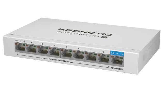 Switch KEENETIC 9 Ports 10/100/1000 - 8 ports PoE + - KN-4710-01-E - 0