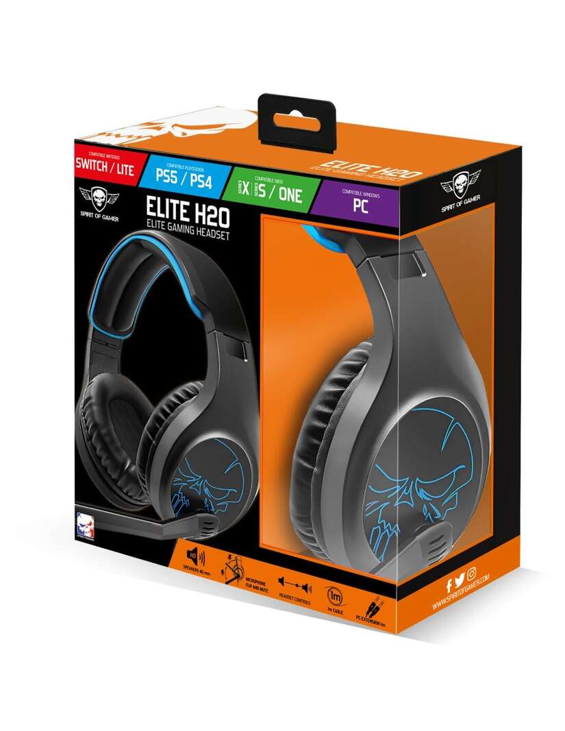 Spirit Of Gamer ELITE-H20 Stereo Noir - Micro-casque - Cybertek.fr - 5