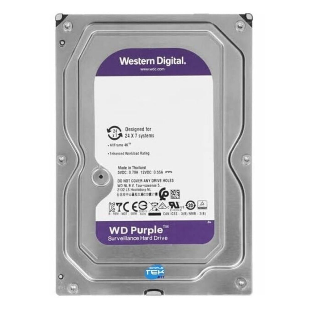 WD WD 3 TB PURPLE  5640 Tr/min - Disque dur 3.5" interne - 1