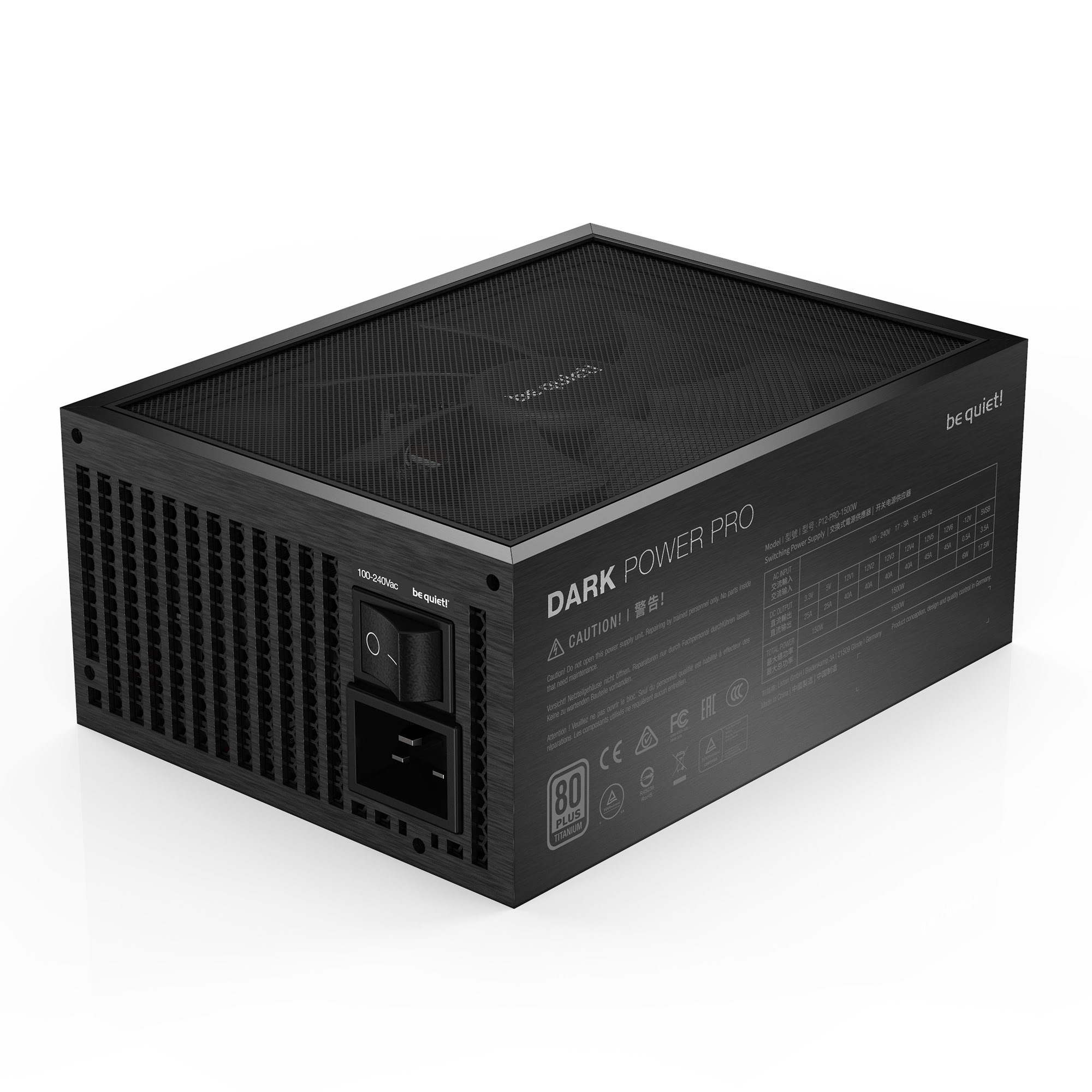 be quiet! Dark Power PRO 12 80+ TITANIUM (1500W) - Alimentation - 3