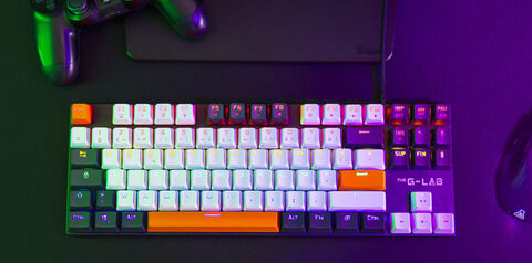 Clavier PC The G-LAB Keyz Mercury Colors - RGB/ Filaire/ Switch Rouge