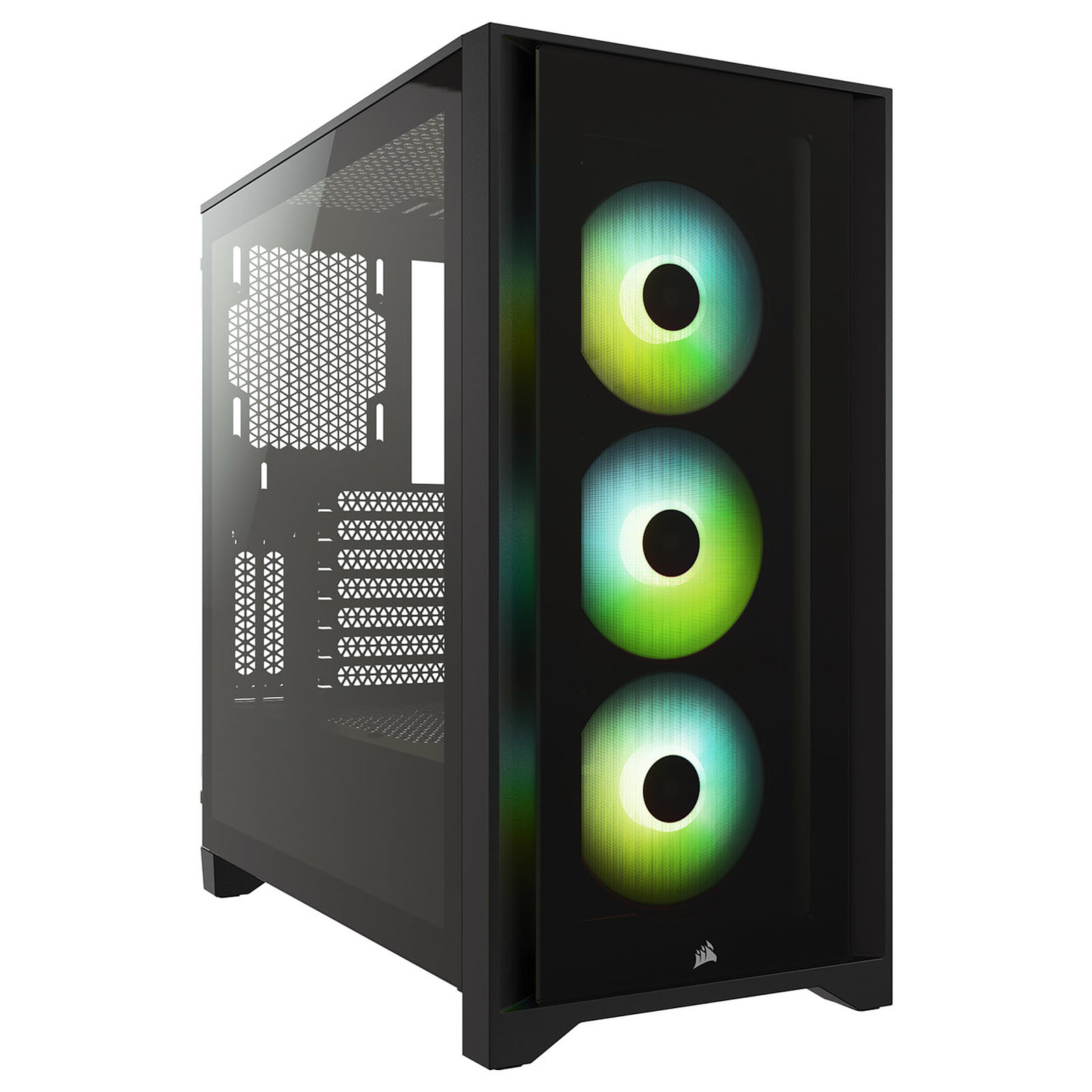 Corsair iCUE 4000X RGB Tempered Black Noir - Boîtier PC Corsair