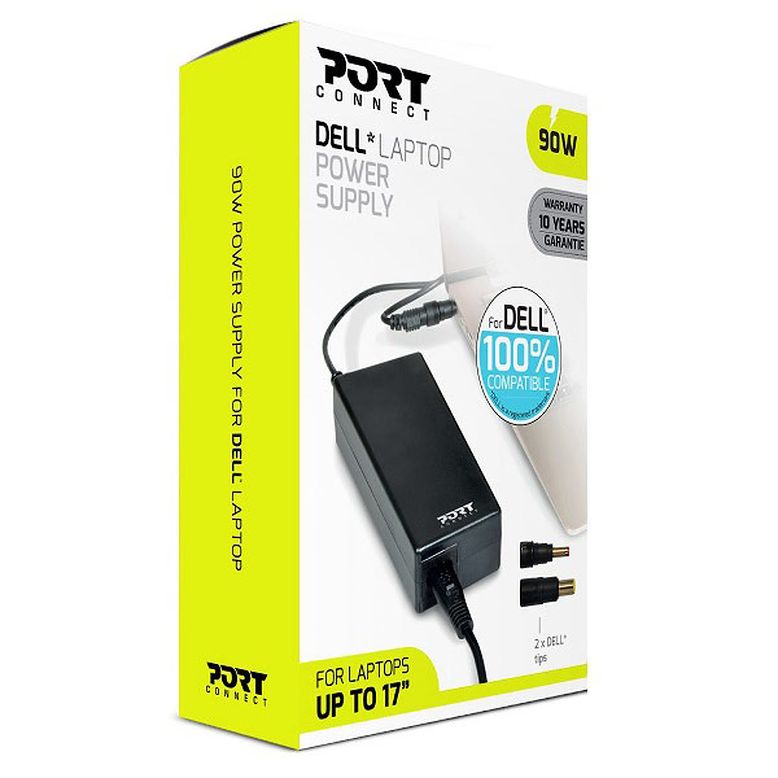 Accessoire PC portable Port Chargeur secteur DELL 100% compatible 90W