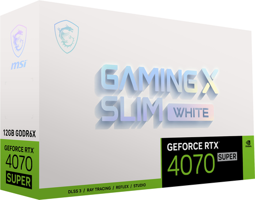 MSI GeForce RTX 4070 SUPER 12G GAMING X SLIM WHITE - Carte graphique - 7