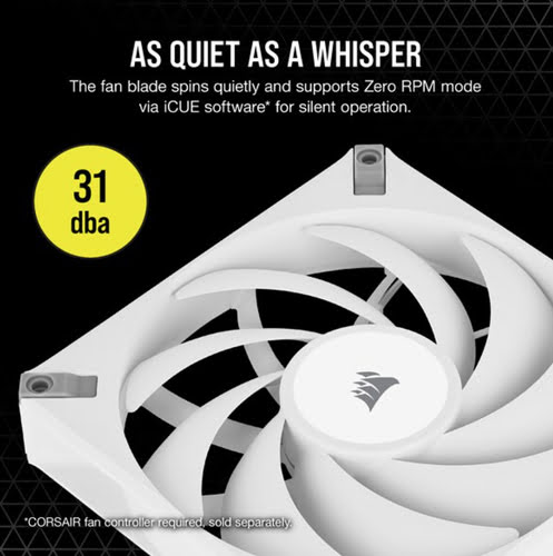 Ventilateur Corsair AF140 ELITE PWM 140 Blanc CO-9050143-WW