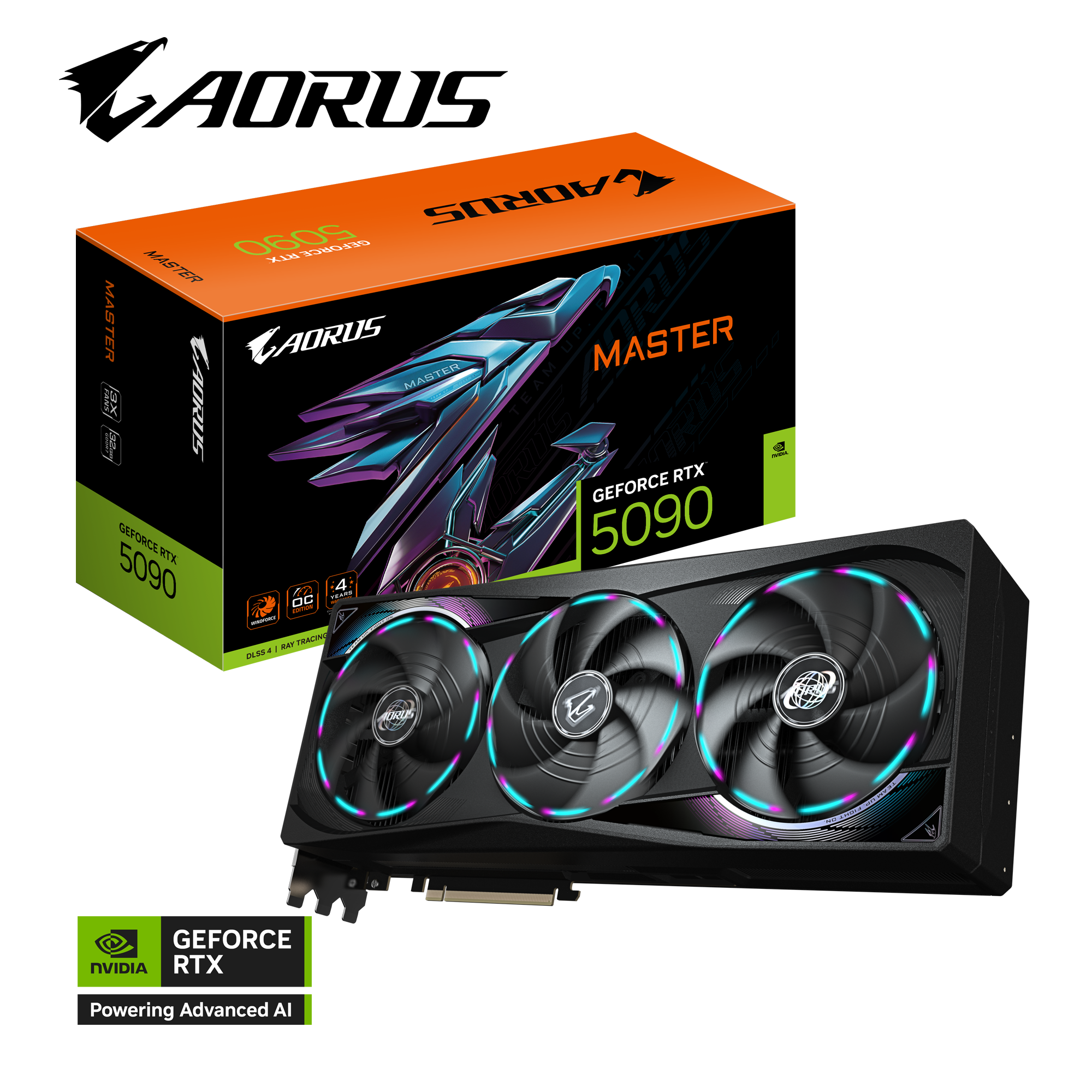 Gigabyte AORUS GeForce RTX 5090 MASTER 32G - Carte graphique - 10
