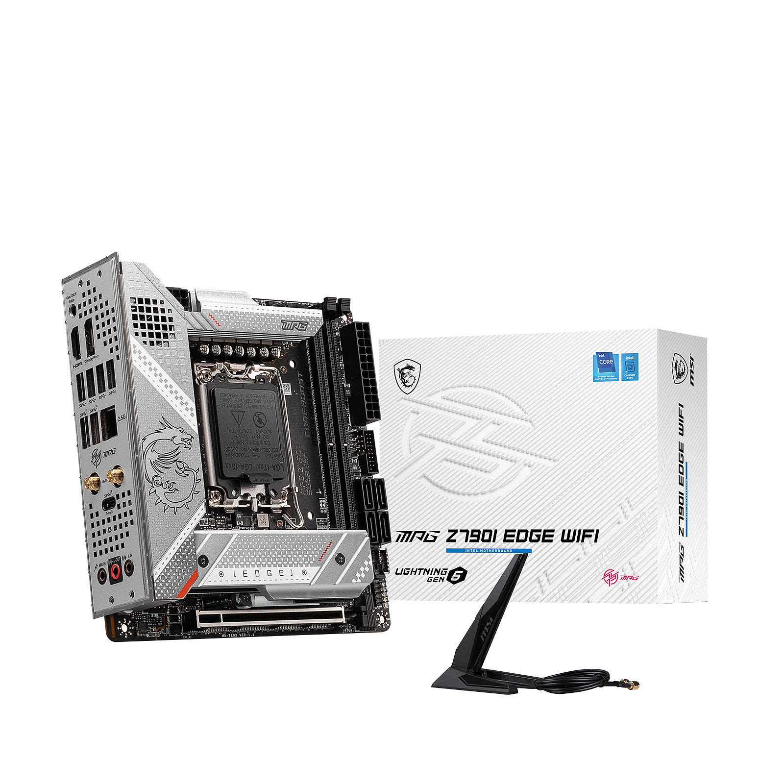 MSI MPG Z790I EDGE WIFI Mini-ITX  - Carte mère MSI - Cybertek.fr - 1