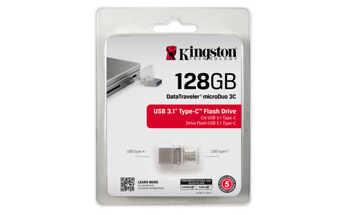 Kingston 128Go USB 3.1 Type C - - Clé USB Kingston - Cybertek.fr - 0