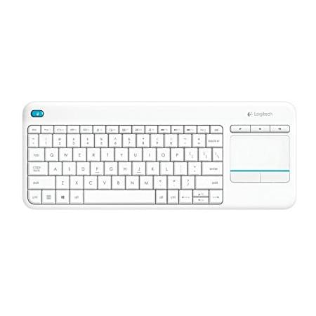 Logitech Wireless Touch K400 Plus White - Clavier PC Logitech - 0