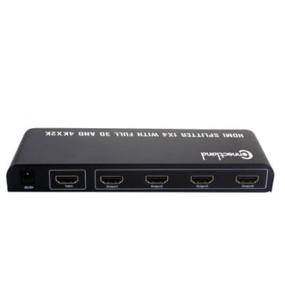image produit Connectland Splitter HDMI 4K - 4 écrans simultanés Cybertek