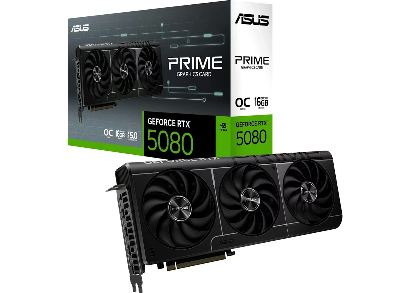Asus PRIME GeForce RTX 5080 16GB GDDR7  - Carte graphique Asus - 0