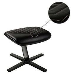 NobleChairs Repose pieds - Noir/Or/Simili Cuir