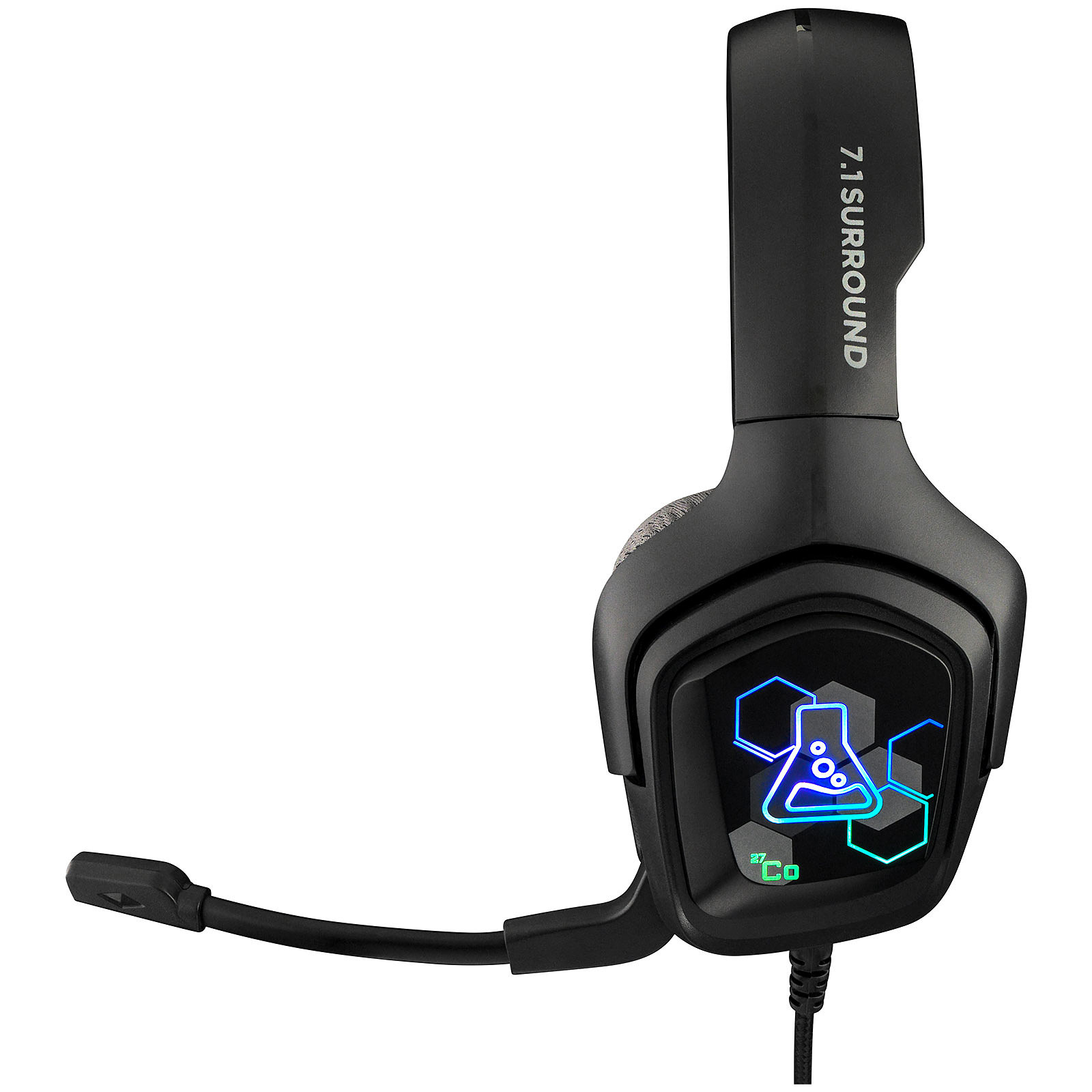 The G-LAB Korp Cobalt RGB 7.1 Surround RGB - Micro-casque - 3