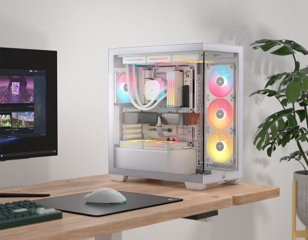 Corsair 3500X LX-R RGB ICUE LINK Blanc Blanc - Boîtier PC Corsair - 11