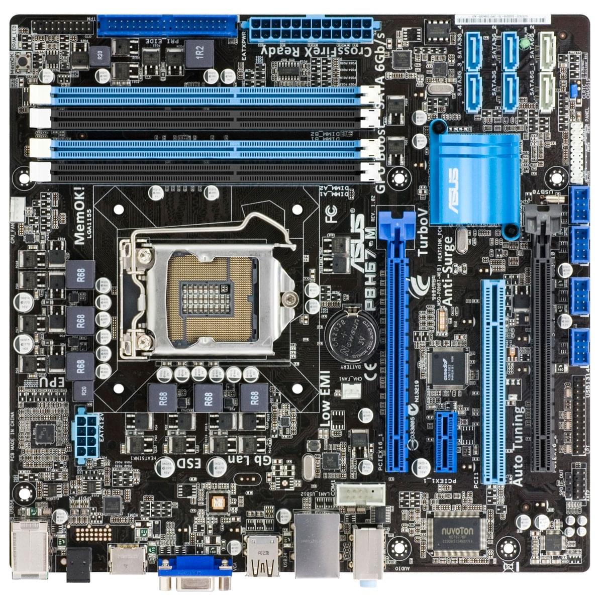 Asus P8H67-M-B3 Micro-ATX  - Carte mère Asus - Cybertek.fr - 0