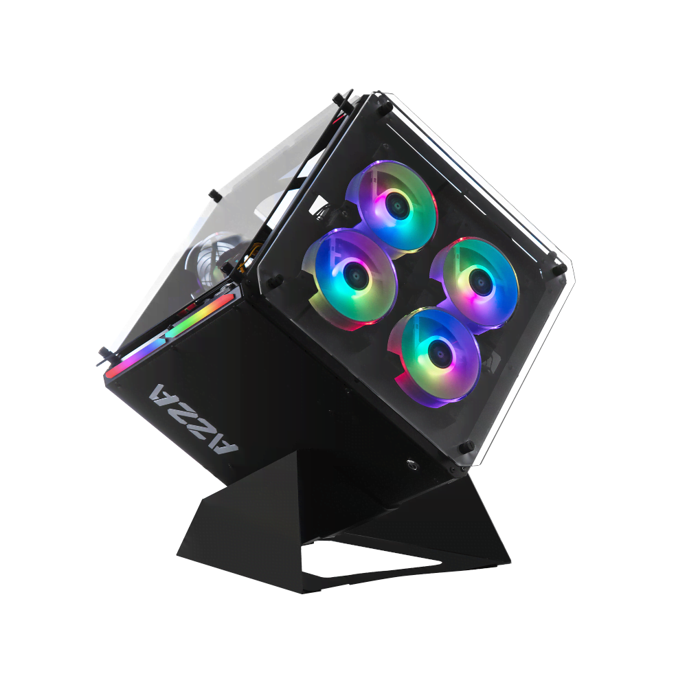 Azza Cube 802F Noir - Boîtier PC Azza - Cybertek.fr - 0