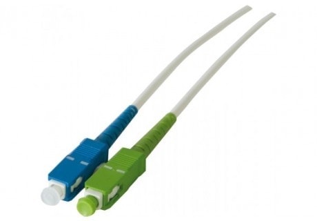 Connectique réseau Cybertek Cordon simplex fibre optique OS2 LS0H APC/UPC 10m