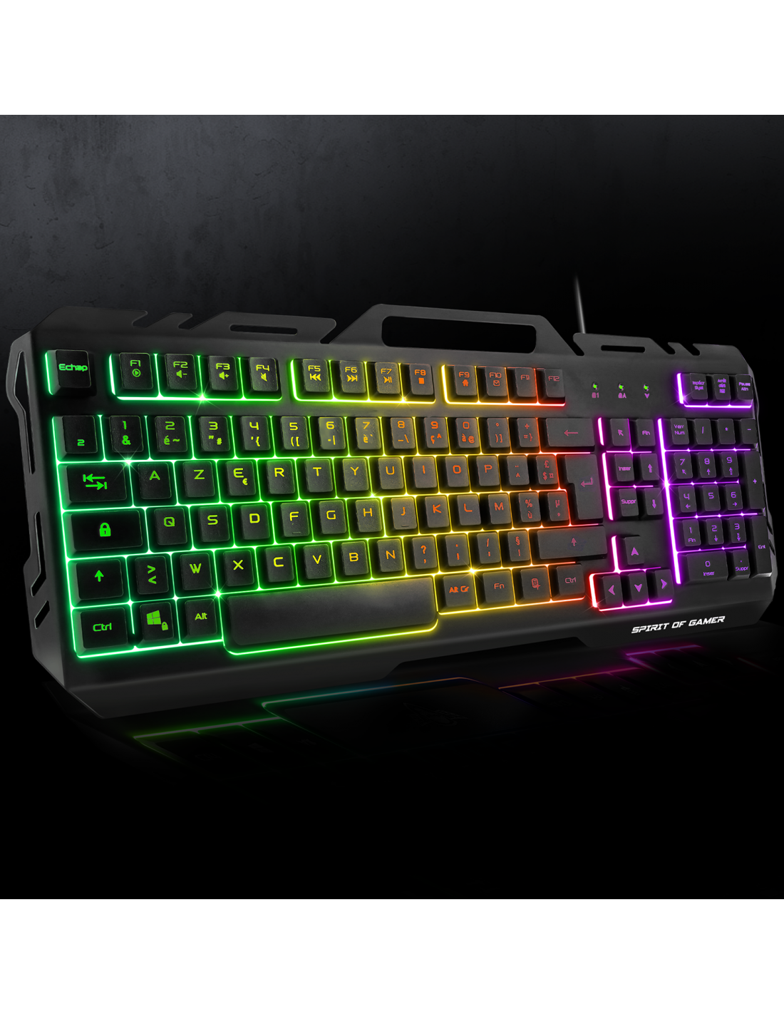 Spirit Of Gamer 4 en 1 Ultimate 300 - Clavier/Souris/Tapis/Casque (CLS-MKH300) - Achat / Vente Pack Peripheriques sur Cybertek.fr - 1