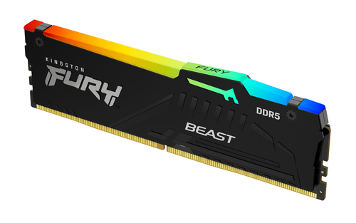 Kingston Fury Beast RGB 16 Go (1x16Go) DDR5 6000MHz - Mémoire PC Kingston sur Cybertek.fr - 0