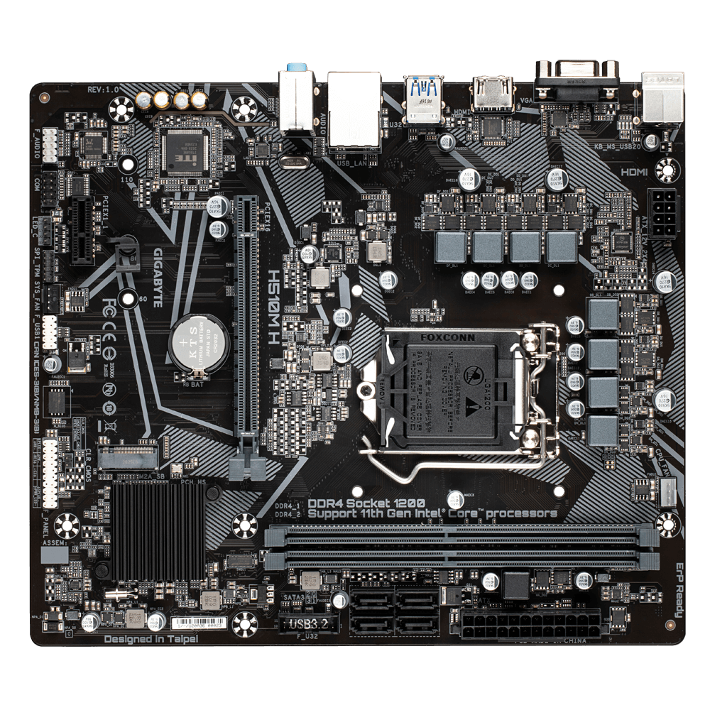 Gigabyte H510M H Micro-ATX  - Carte mère Gigabyte - Cybertek.fr - 4
