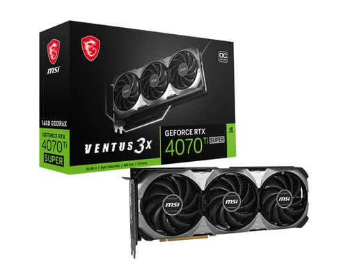 MSI GeForce RTX 4070 Ti SUPER 16G VENTUS 3X OC-Seconde Vie-Etat Satisfaisant - Carte graphique - 0