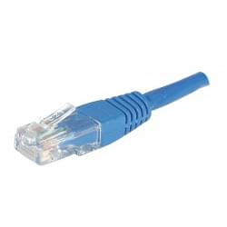 Câble Cat5e UTP 5m Bleu - Connectique réseau - Cybertek.fr - 0