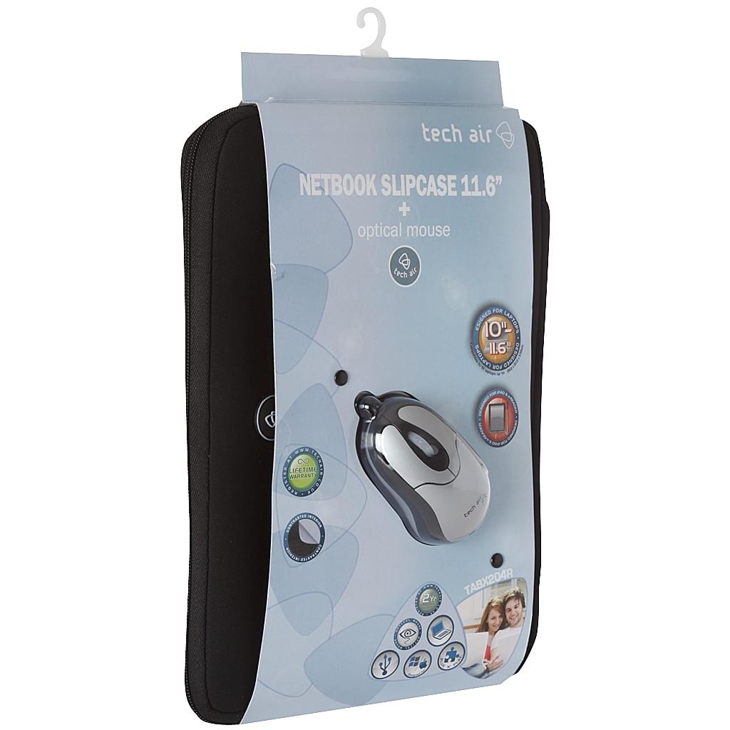 TABX204R - Housse Noire 11.6" + Souris Tech Air - Sac et sacoche - 0
