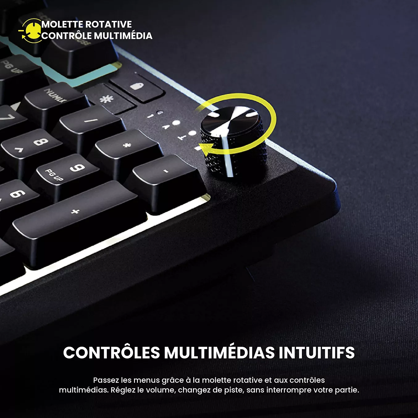 Corsair Skiff 100 Plus - Clavier PC Corsair - Cybertek.fr - 3